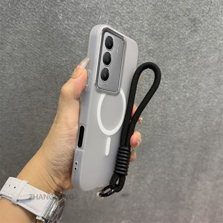 Ốp Lưng Cho Realme C75 C75x C73 Vỏ Điện Thoại Silicon Cao Cấp Cảm Giác Da 2 Trong 1 Thiết Kế Thẩm Mỹ Có Chức Năng Hút Từ Tính Và Dây Miễn Phí