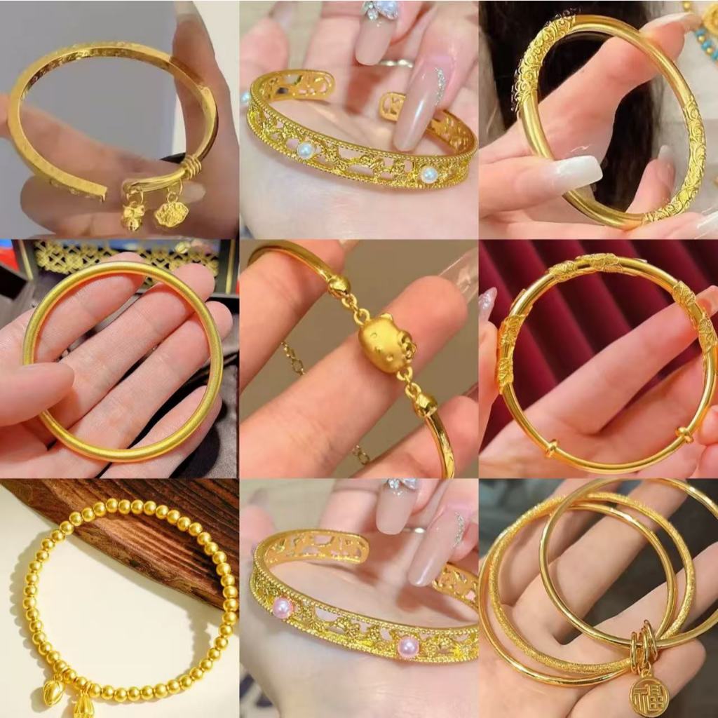 ❣️[Hộp Quà Tặng] Vòng Tay Vàng HelloKitty Hello Kitty Vòng Tay Ánh Sáng Dễ Thương Sang Trọng ins Thiết Kế Niche Quà Tặng Sinh Nhật Cao Cấp Cho Bạn Gái Cho Mẹ