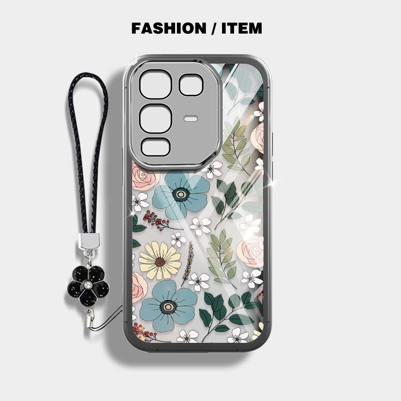 Vỏ YBD Cho infinix Note 50 Pro Plus Note 60 Pro X6658 X6855 X6856 X6878 X6879 Tranh Sơn Dầu Hoa Dây Treo Vỏ Điện Thoại