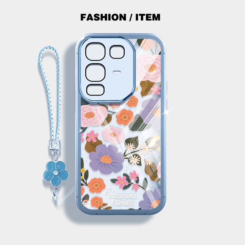 Vỏ YBD Cho infinix Note 50 Pro Plus Note 60 Pro X6658 X6855 X6856 X6878 X6879 Tranh Sơn Dầu Hoa Dây Treo Vỏ Điện Thoại