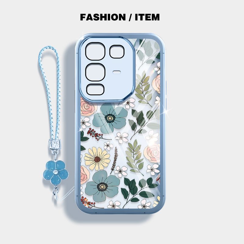 Vỏ YBD Cho infinix Note 50 Pro Plus Note 60 Pro X6658 X6855 X6856 X6878 X6879 Tranh Sơn Dầu Hoa Dây Treo Vỏ Điện Thoại