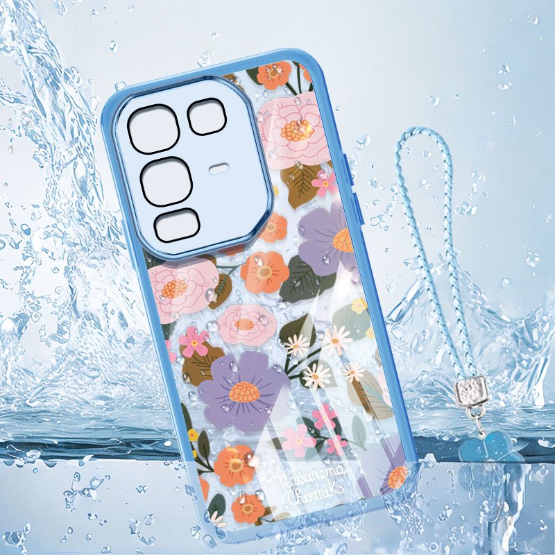 Vỏ YBD Cho infinix Note 50 Pro Plus Note 60 Pro X6658 X6855 X6856 X6878 X6879 Tranh Sơn Dầu Hoa Dây Treo Vỏ Điện Thoại