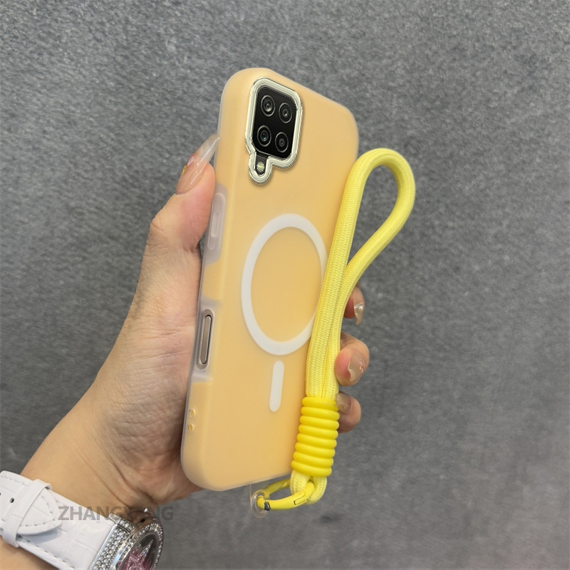 Ốp Lưng Dành Cho Samsung A12 A22 4G M12 M22 M32 Silicon TPU Mềm Ốp Lưng Điện Thoại Hút Từ Tính Cao Cấp Thẩm Mỹ Thiết Kế Mới Dây Treo Miễn Phí Và Tinh Tế