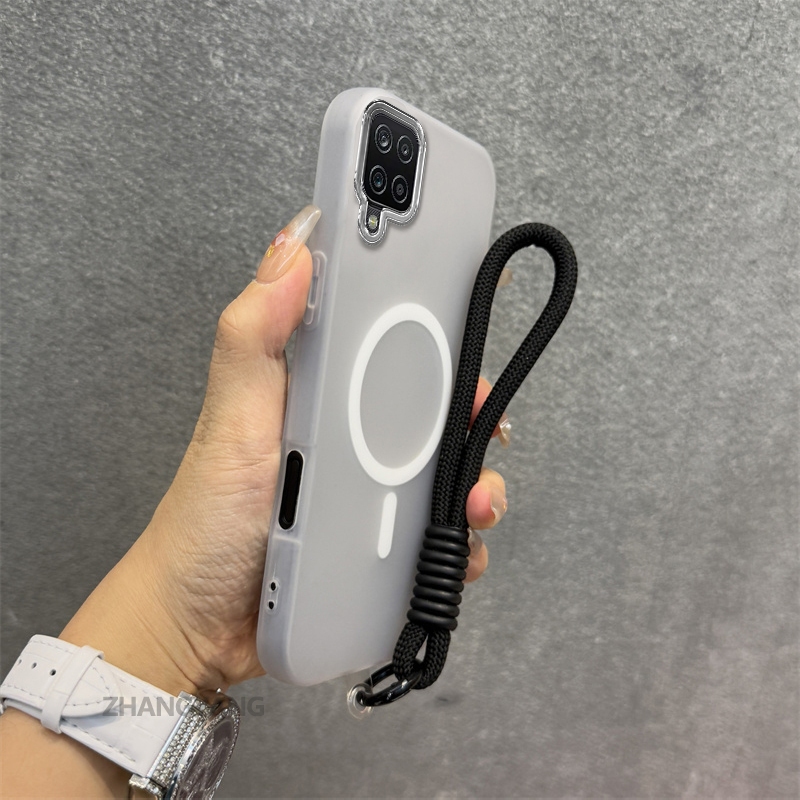 Ốp Lưng Dành Cho Samsung A12 A22 4G M12 M22 M32 Silicon TPU Mềm Ốp Lưng Điện Thoại Hút Từ Tính Cao Cấp Thẩm Mỹ Thiết Kế Mới Dây Treo Miễn Phí Và Tinh Tế