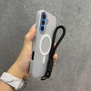 Ốp Lưng Dành Cho Samsung A15 5G A25 5G Vỏ Điện Thoại Silicon Cao Cấp Cảm Giác Da 2 Trong 1 Thiết Kế Thẩm Mỹ Có Chức Năng Hút Từ Tính Và Dây Miễn Phí