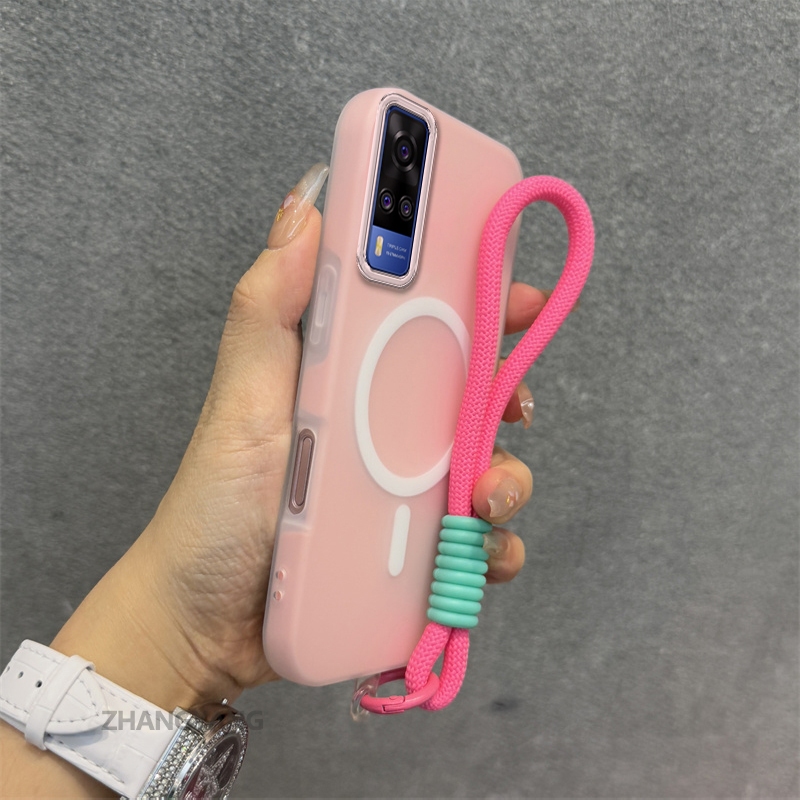 Ốp Lưng Dành Cho vivo Y51 Y51A 4G Y31 Silicone TPU Mềm Ốp Lưng Điện Thoại Hút Từ Tính Cao Cấp Thẩm Mỹ Thiết Kế Mới Dây Treo Miễn Phí Và Tinh Tế