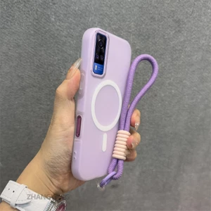 Ốp Lưng Dành Cho vivo Y51 Y51A 4G Y31 Silicone TPU Mềm Ốp Lưng Điện Thoại Hút Từ Tính Cao Cấp Thẩm Mỹ Thiết Kế Mới Dây Treo Miễn Phí Và Tinh Tế