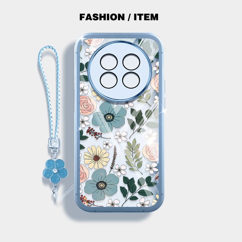 Vỏ YBD Cho Realme 12 Pro + Realme 12 12X Realme 13 5G Realme 12 Pro C65 5G Narzo 70X N65 Tranh Sơn Dầu Hoa Dây Treo Vỏ Điện Thoại