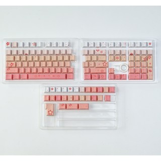 Rơi Sakura Bên Tỏa Sáng Qua Keycaps PBT Dye-sub Cherry Profile Keycap Tùy Chỉnh Keycaps Tương Thích Với Cherry Gateron MX Switch