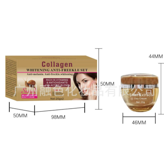 Kem dưỡng da mặt Feitting Brightening Lightening Print Brightening Skin Tone Lightening Black Plain Cream 2 trong 1 10.21