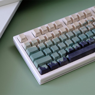 Mountain Forest Side Shine Through Keycaps PBT Dye-sub Cherry Profile Keycap Custom Keycaps Tương thích với Cherry Gateron MX Switch