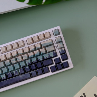 Mountain Forest Side Shine Through Keycaps PBT Dye-sub Cherry Profile Keycap Custom Keycaps Tương thích với Cherry Gateron MX Switch