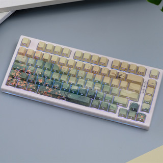 The Forest Side Shine Through Keycaps PBT Dye-sub Cherry Profile Keycap Custom Keycaps Tương thích với Cherry Gateron MX Switch