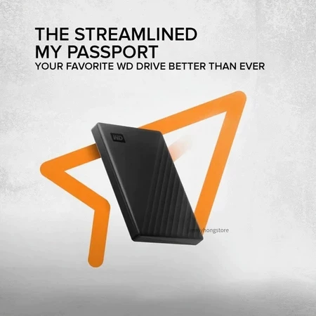 Ổ cứng gắn ngoài WD My Passport 1TB-2TB-2,5 Inch, Hộ chiếu WD thiết kế mới