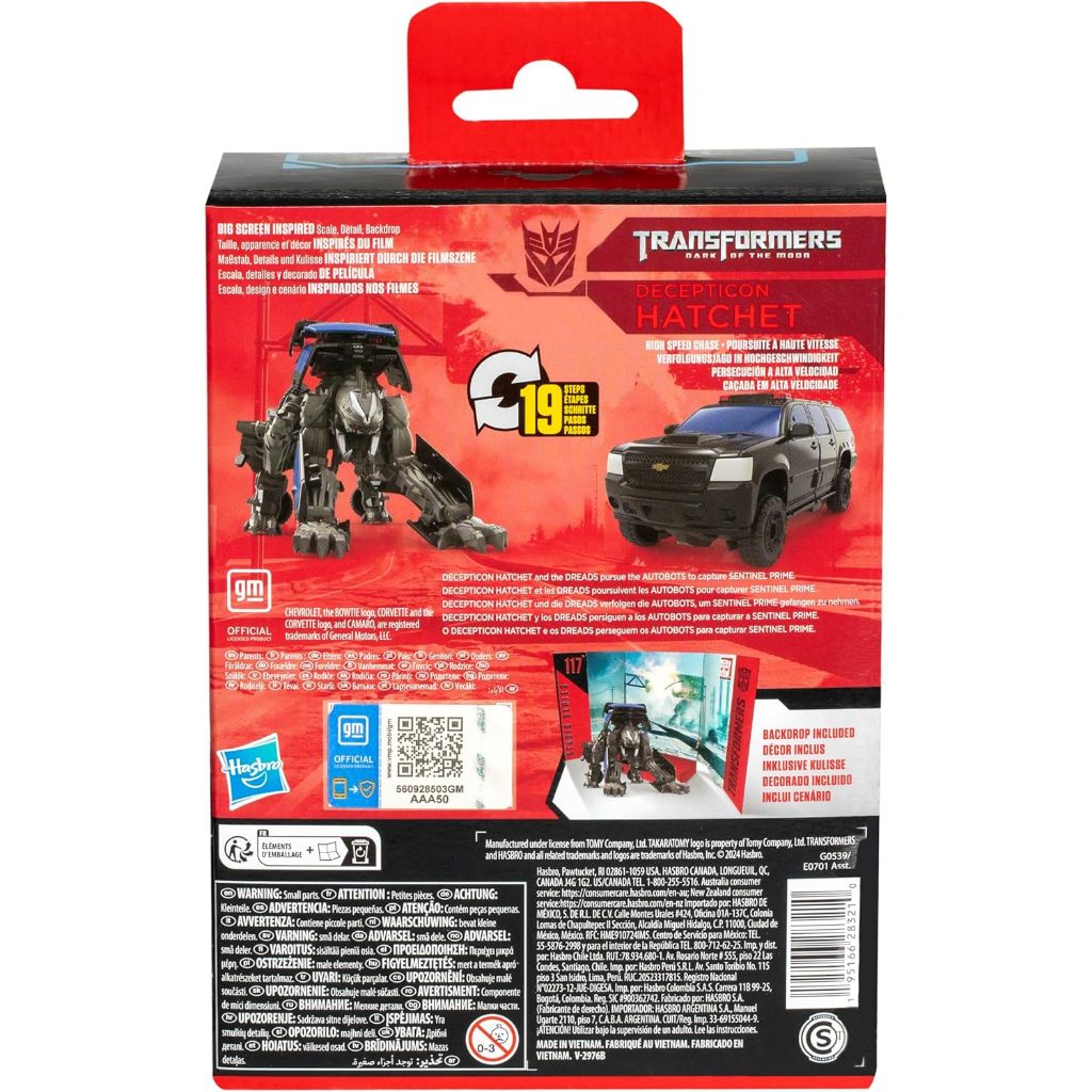 Transformers Generations Studio Series 94 Decepticon Hatchet Deluxe Class Nhân vật hành động Mặt ẩn của Mặt trăng G0539