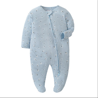 Áo liền quần có chân sơ sinh, Safari Animal In lụa mềm mại cho bé Onesie, Áo ngủ trẻ sơ sinh có dây kéo dài tay cho bé trai 0-12M