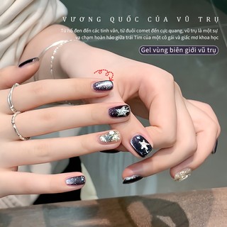 [ANNIES] Deep Sea Universe Cat 's Eye Nail Polish Hạt thủy tinh sáng màu xanh đậm cho tiệm làm móng