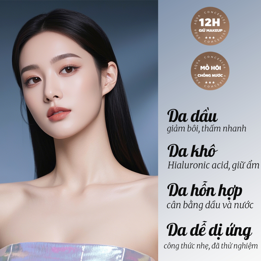 Kem Che Khuyết Điểm Dạng Lỏng Độ Che Phủ Cao Lâu Trôi Chống Nước Che Quầng Thâm Mụn Chính Hãng 14g