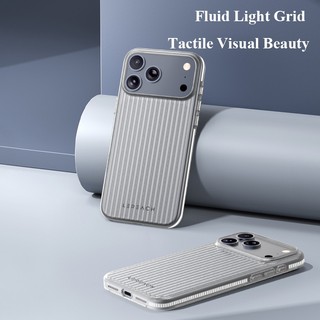 Ốp điện thoại Lereach cho iPhone 17 Pro Max / iPhone Air / 17, Vỏ mờ sóng có dải chống trượt hai mặt