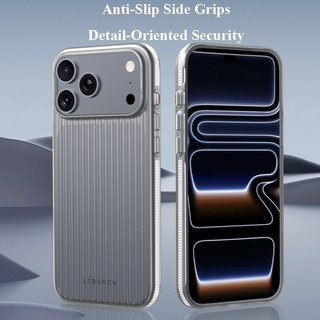Ốp điện thoại Lereach cho iPhone 17 Pro Max / iPhone Air / 17, Vỏ mờ sóng có dải chống trượt hai mặt