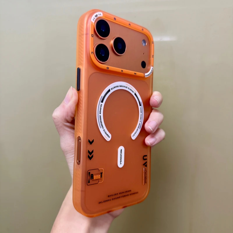 Ốp điện thoại từ tính mờ cho iPhone 17 Pro Max16 15 14 13 Vỏ sạc không dây 17 Air