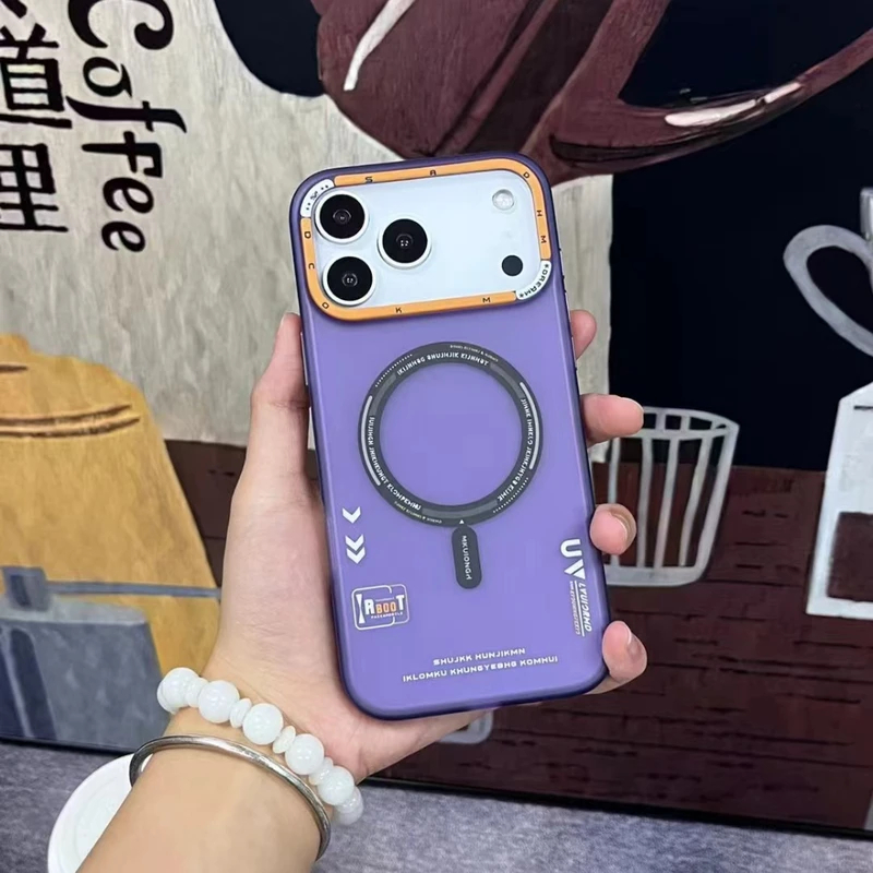 Ốp điện thoại từ tính mờ cho iPhone 17 Pro Max16 15 14 13 Vỏ sạc không dây 17 Air