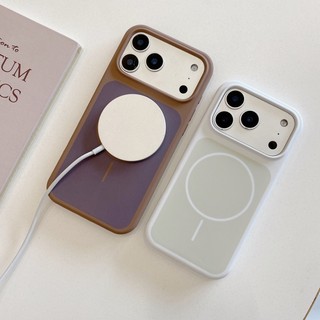 Thích hợp cho vỏ điện thoại Apple 17 Promax iPhone 17 Pro dây sạc từ tính silicon lỏng chặn màu có nút camera tích hợp, vỏ bảo vệ chống rơi bao gồm tất cả