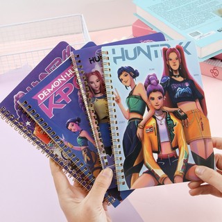 K-pop Demon Hunters Anime Sổ Tay Văn Phòng Phẩm Cuộn Dây Viết Miếng Lót Đồ Dùng Học Tập Phụ Kiện Văn Phòng Quà Tặng