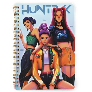 K-pop Demon Hunters Anime Sổ Tay Văn Phòng Phẩm Cuộn Dây Viết Miếng Lót Đồ Dùng Học Tập Phụ Kiện Văn Phòng Quà Tặng