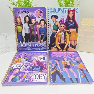 K-pop Demon Hunters Anime Sổ Tay Văn Phòng Phẩm Cuộn Dây Viết Miếng Lót Đồ Dùng Học Tập Phụ Kiện Văn Phòng Quà Tặng