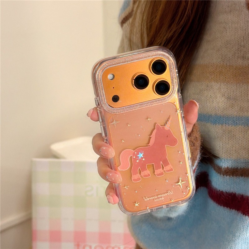 Ốp điện thoại xử lý IMD cho iPhone 17 Pro max 16 Pro max Star Horse