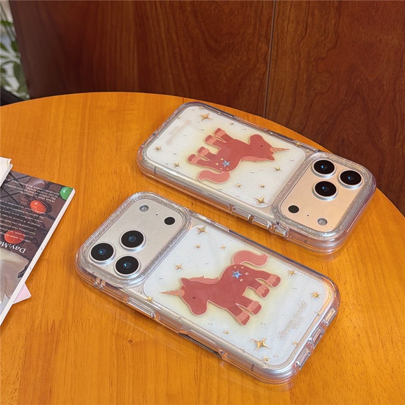 Ốp điện thoại xử lý IMD cho iPhone 17 Pro max 16 Pro max Star Horse