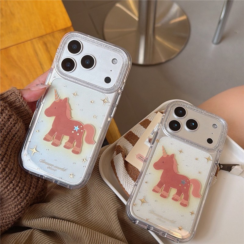 Ốp điện thoại xử lý IMD cho iPhone 17 Pro max 16 Pro max Star Horse