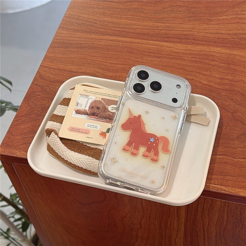 Ốp điện thoại xử lý IMD cho iPhone 17 Pro max 16 Pro max Star Horse