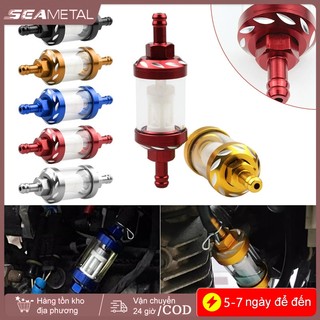 SEAMETAL Hợp Kim Nhôm Xe Máy Nhiên Liệu Xăng Lọc Dầu Cho Moto Cho ATV Xe Máy Bụi Bẩn Lọc Nhiên Liệu Phụ Kiện