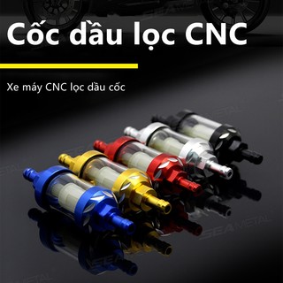 SEAMETAL Hợp Kim Nhôm Xe Máy Nhiên Liệu Xăng Lọc Dầu Cho Moto Cho ATV Xe Máy Bụi Bẩn Lọc Nhiên Liệu Phụ Kiện