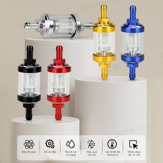 SEAMETAL Hợp Kim Nhôm Xe Máy Nhiên Liệu Xăng Lọc Dầu Cho Moto Cho ATV Xe Máy Bụi Bẩn Lọc Nhiên Liệu Phụ Kiện