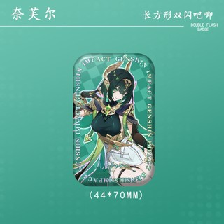Huy hiệu nút cài áo cosplay anime Genshin với hình Jahoda Aino và Lauma - quà tặng độc đáo cho người hâm mộ