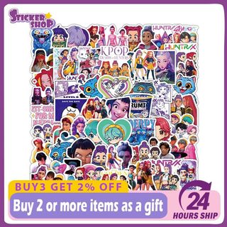103 Chiếc Chibi K-Pop Demon Hunters Anime Dán DIY Chai Nước Notebook Chống Thấm Nước Dán Đồ Chơi