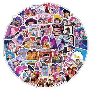 103 Chiếc Chibi K-Pop Demon Hunters Anime Dán DIY Chai Nước Notebook Chống Thấm Nước Dán Đồ Chơi
