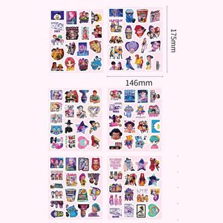 103 Chiếc Chibi K-Pop Demon Hunters Anime Dán DIY Chai Nước Notebook Chống Thấm Nước Dán Đồ Chơi