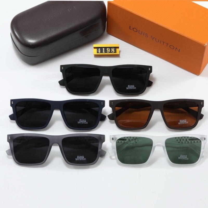 Kính râm unisex chống tia cực tím, khung vuông cổ điển, phù hợp cả nam và nữ