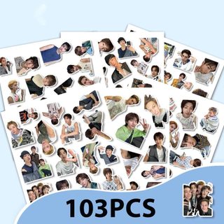 103 Chiếc Kpop Hàn Quốc Bé Trai Nhóm CORTIS Dán Điện Thoại DIY Cốc Nước Chống Nước Miếng Dán Quạt Quà Tặng