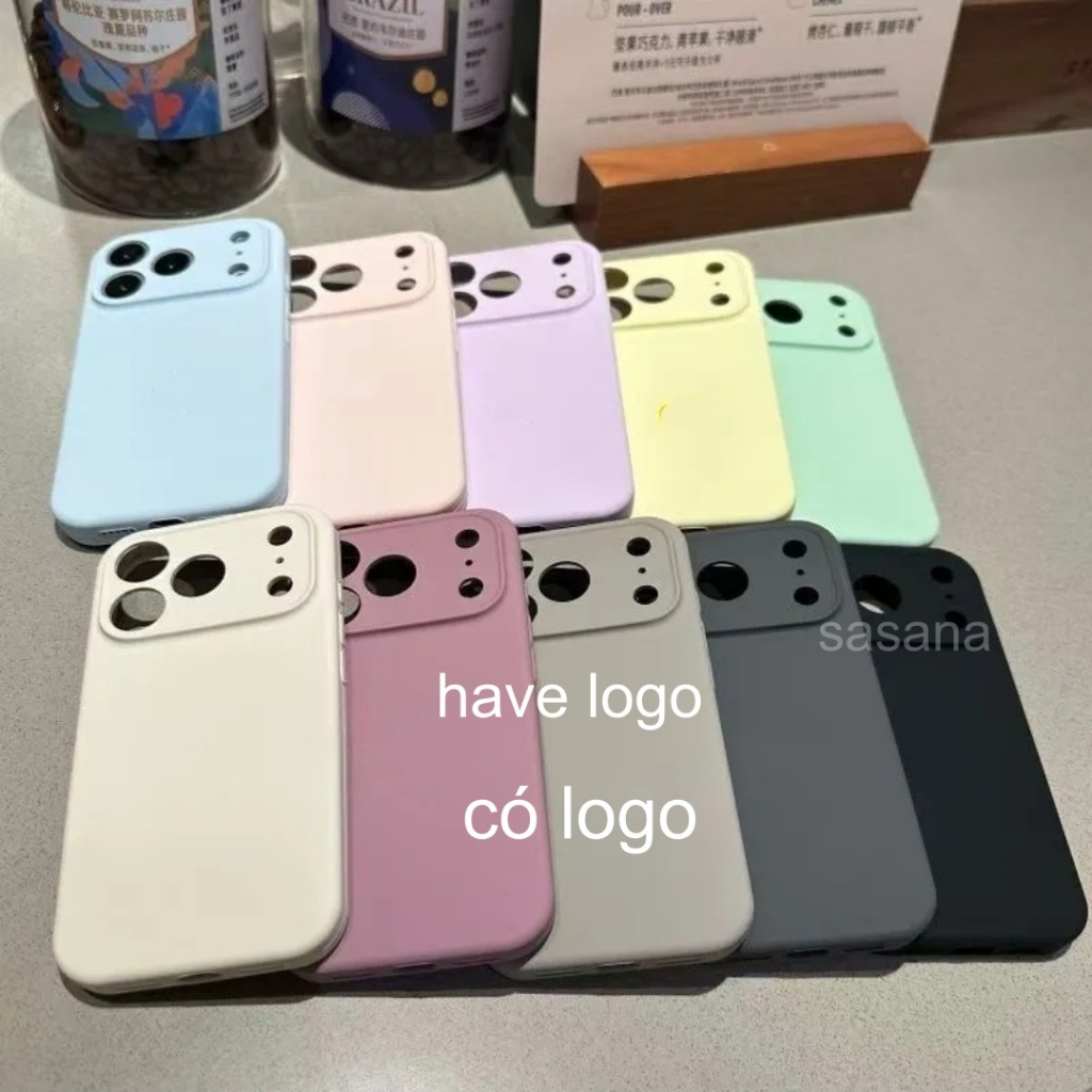 (Mới) Ốp Silicon Lỏng Cao Cấp Cho iPhone 17 / 16 / 15 / 14 / 13 / Pro Max Mềm Bảo Vệ Camera