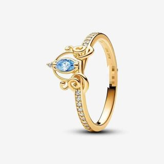 Nhẫn vương miện công chúa S925, cá tính dành cho nữ, phù hợp làm quà tặng