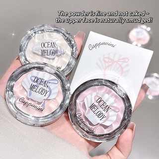Cappuvini Matte Highlighter Palette Tự nhiên Làm sáng đường viền Trang điểm đơn sắc Phấn mắt Cắt phấn mắt Nằm Silkworm Pigment NO.CP377