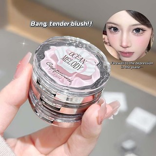 Cappuvini Matte Highlighter Palette Tự nhiên Làm sáng đường viền Trang điểm đơn sắc Phấn mắt Cắt phấn mắt Nằm Silkworm Pigment NO.CP377