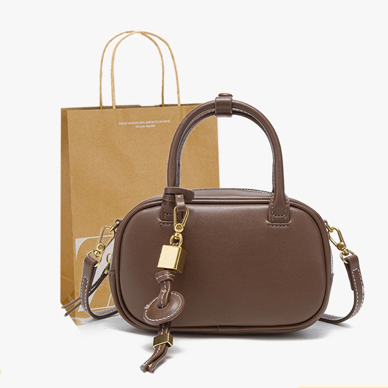 ZARA Túi xách nữ mới Túi Boston cầm tay Túi đeo chéo nhỏ