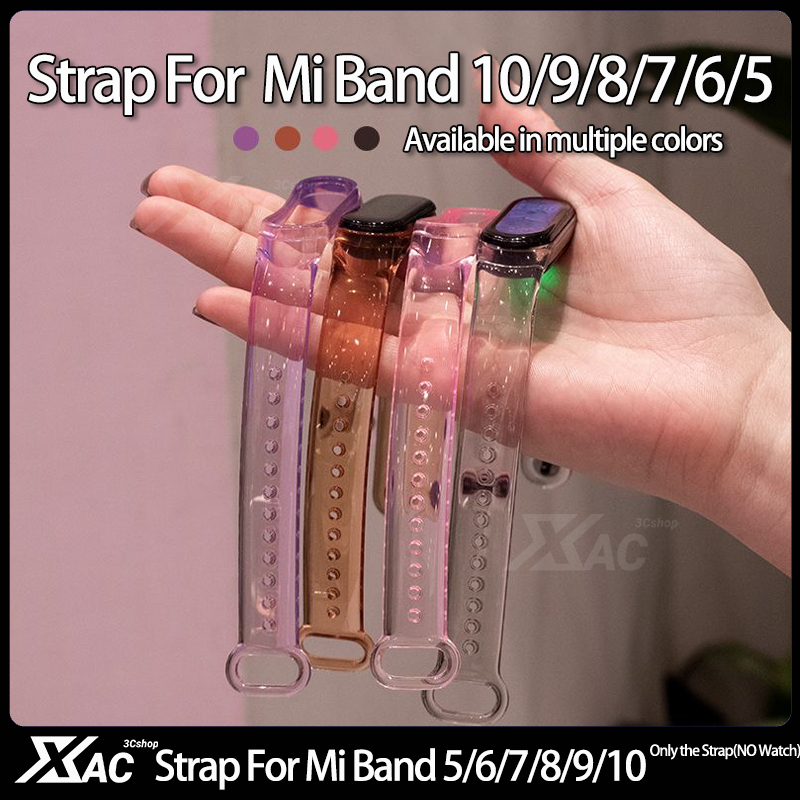 Dây đeo cho Xiao Mi Band 3 / 4 / 5 / 6 / 7 / 8 / 9 / 10 Dây đeo thay thế sang trọng trên Miband10 Mi Band 9 Dây đeo cổ tay bằng sợi Carbon Vòng tay cho Xiaomi 7 6 5 TPU – ảnh mô tả chi tiết 3