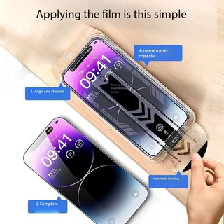 Dành cho iPhone 16 Pro Max 11 Pro Max 14 Pro 16 15 Pro Max 13 Plus X Xs Max 12 11 Pro Phim điện thoại độ phân giải cao chống nhìn trộm keo dán thứ hai không bụi cabin phim cường lực
